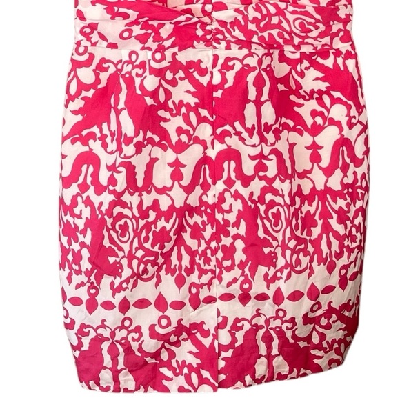 Cynthia Steffe Abstract Pink and White Printed Sleeveless Mini Dress Size 8 - Picture 8 of 16